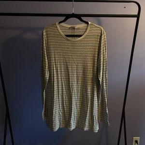 Athlete Grey and White Stripped shirt